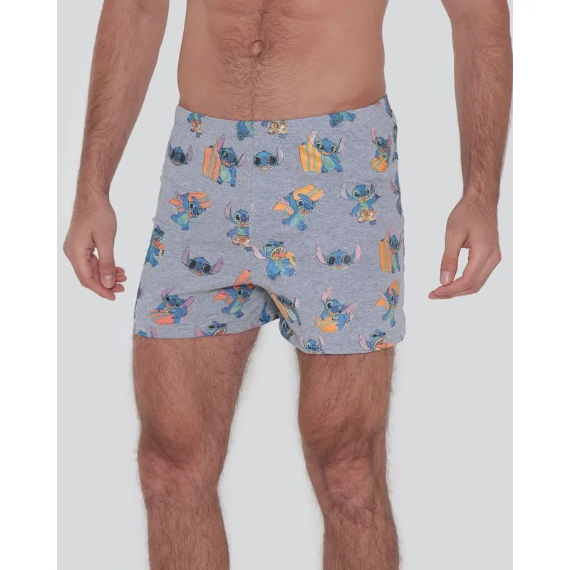Samba Canção Estampa Stitch Cinza G