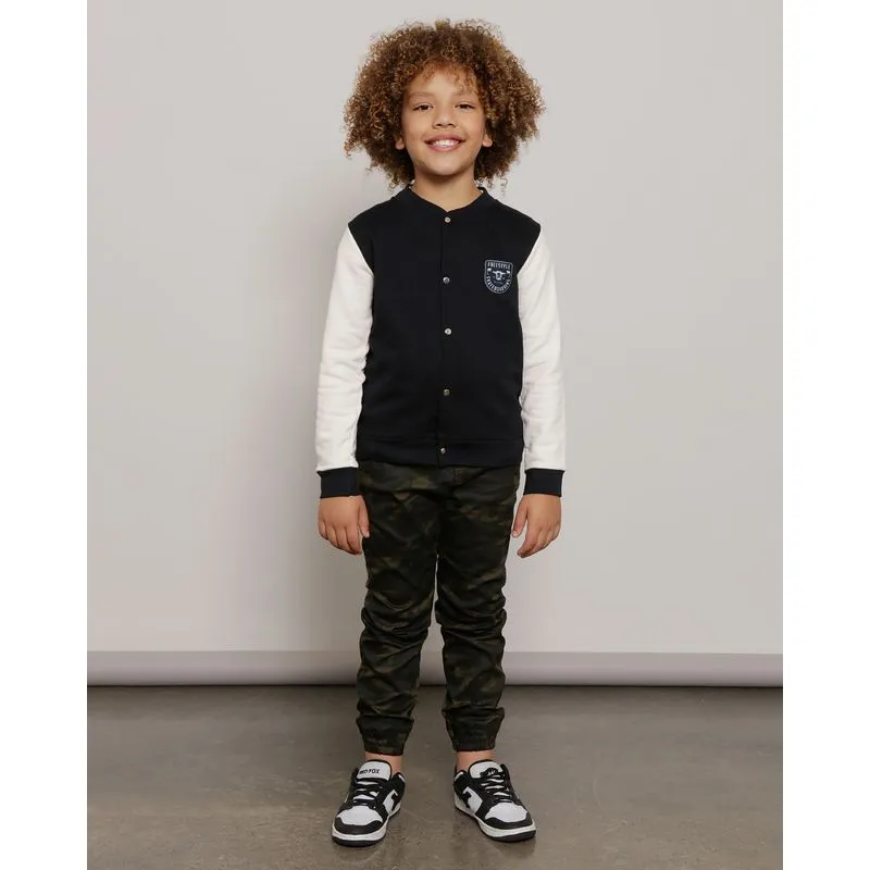 Calça Infantil Sarja Jogger Camuflada Verde 6