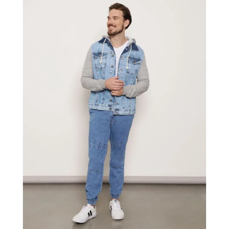Calça Jeans Masculina Jogger Vizzy Azul 38