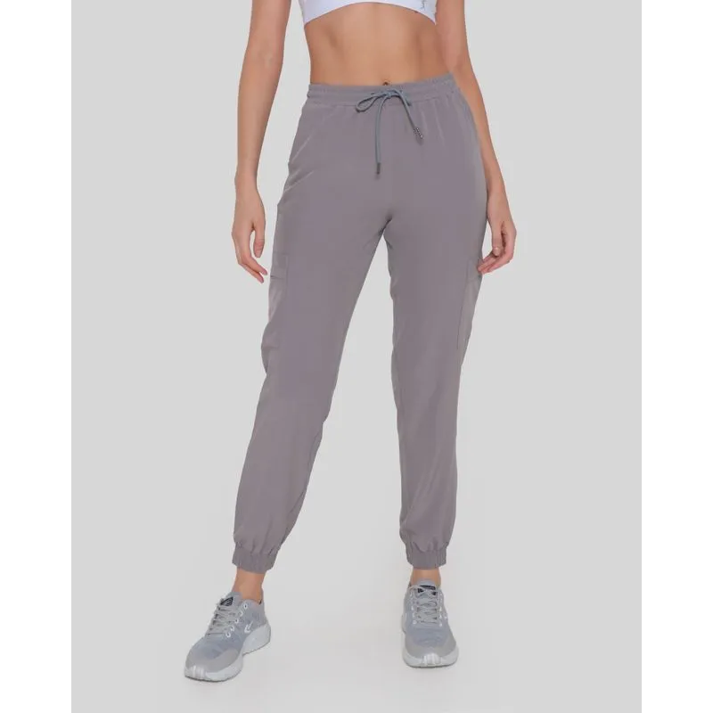Calça Feminina Fitness Jogger Fitter Cinza P