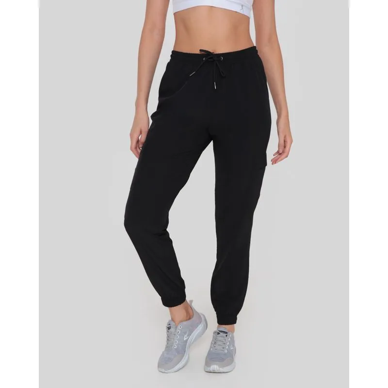 Calça Feminina Fitness Jogger Fitter Preta GG