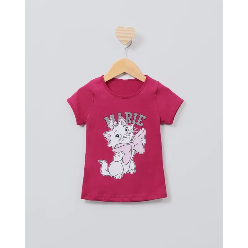 Blusa Bebê Estampa Marie Disney Rosa na Lojas Torra 3