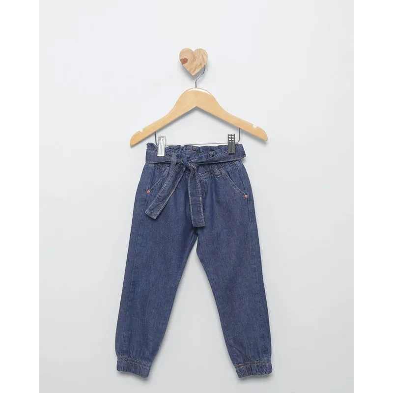 Calça Jeans Bebê Clochard Jogger Azul 2