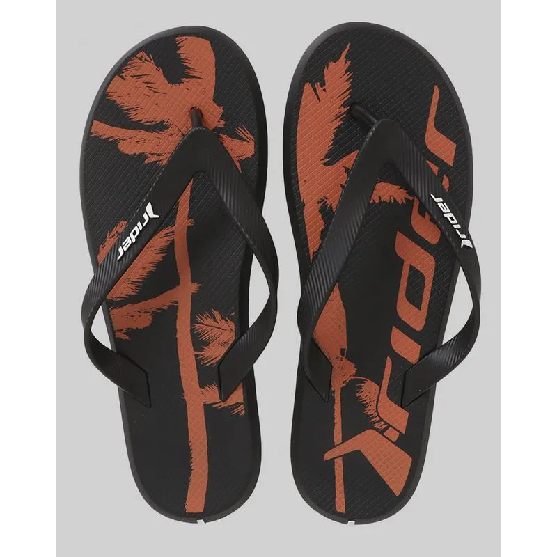 Chinelo Rider Masculino Style Estampa Tropical Preto 43/44