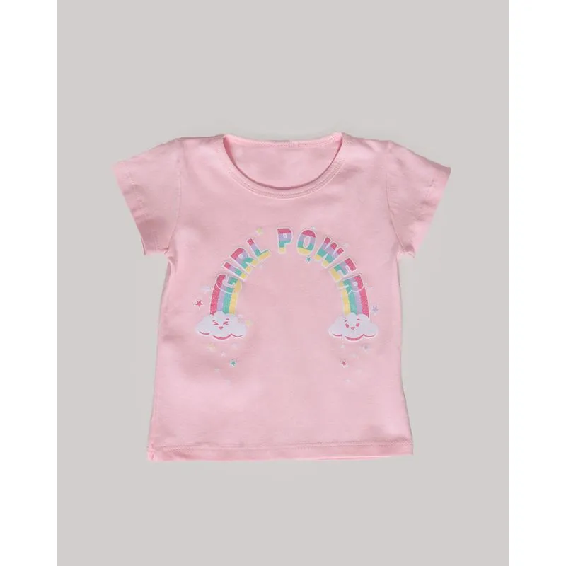 Blusa Bebê Estampa Girl Power Rosa 1