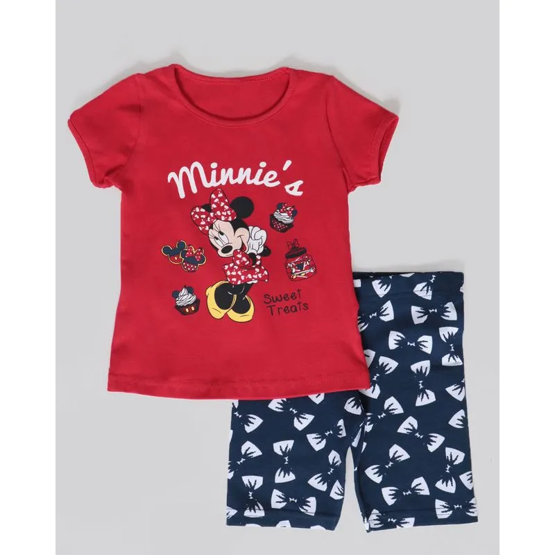 Conjunto Bebê Minnie Mouse Disney Vermelho 3
