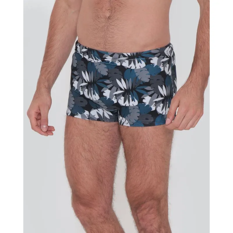 Sunga Masculina Boxer Folhagem Preta GG