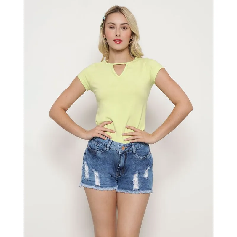 Blusa Feminina Básica Verde G