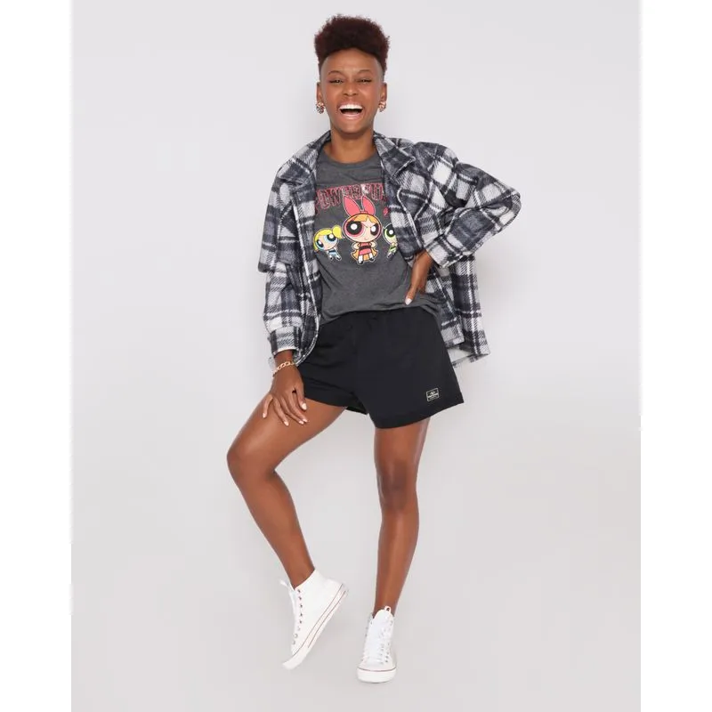 Short Feminino Moletinho Preto P