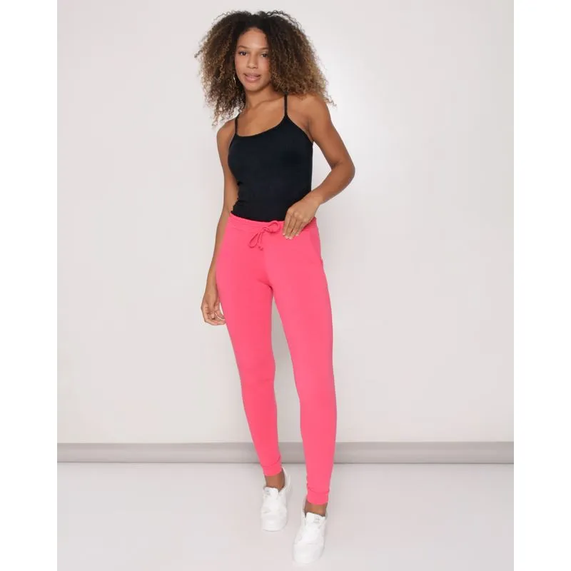 Calça Feminina Moletinho Jogger Rosa Escuro GG