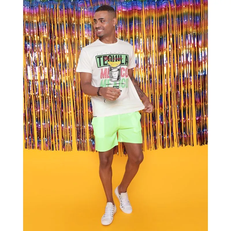 Bermuda Surf Masculino Bolso Neon Verde G