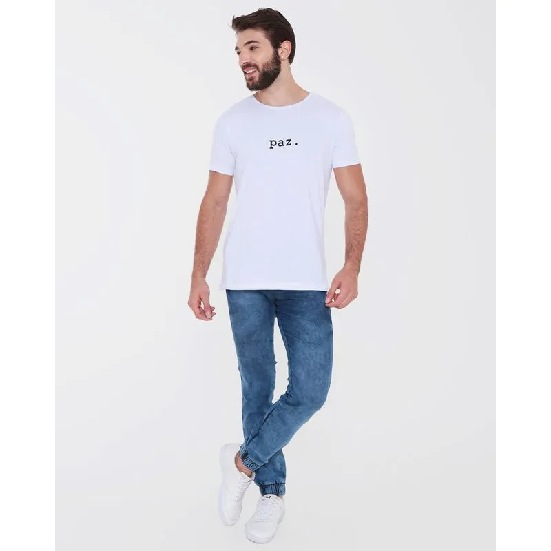 Calça Jeans Masculina Jogger Azul GG