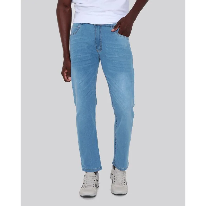 Calça Jeans Masculina Reta Azul Claro 48