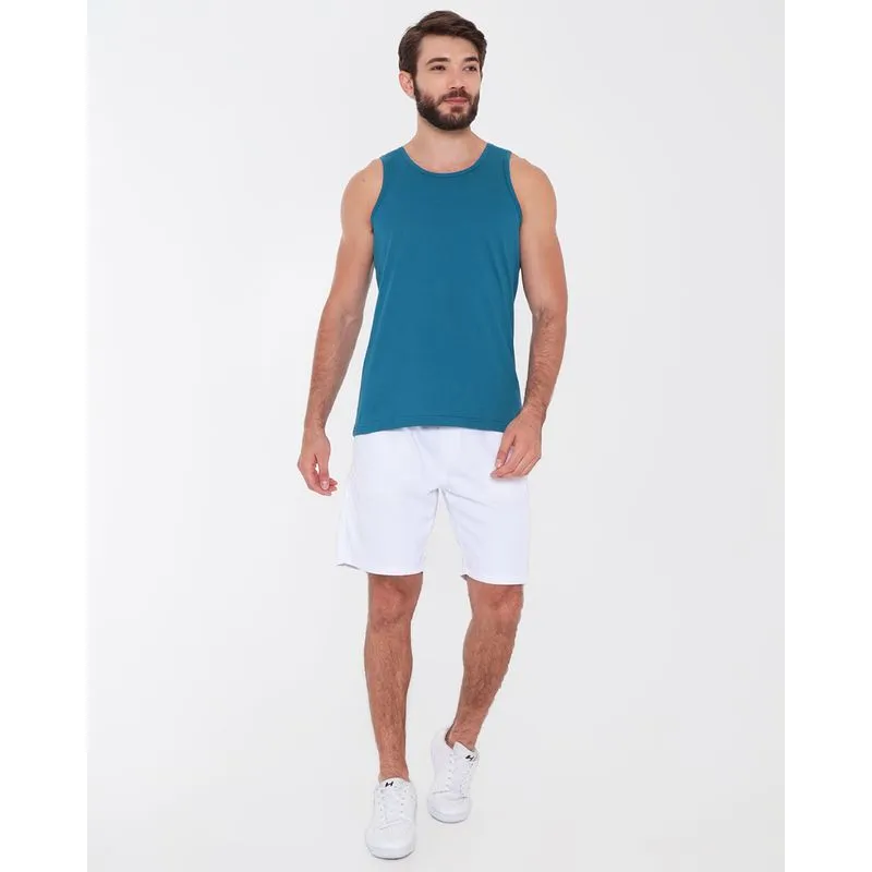 Bermuda Sarja Masculina Bolsos Branca P