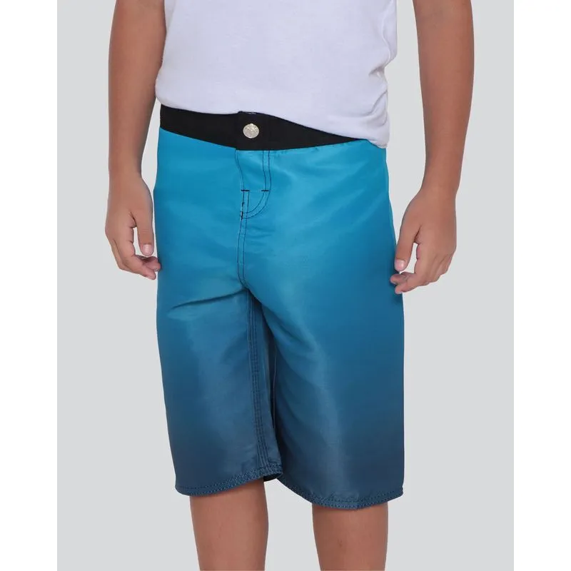 Bermuda Infantil Surf Estampa Degradê Azul 8
