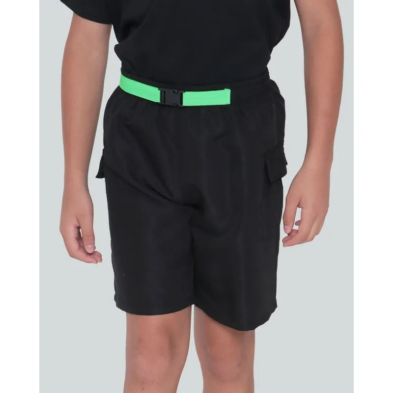 Bermuda Juvenil Bolso Cargo Preta 16
