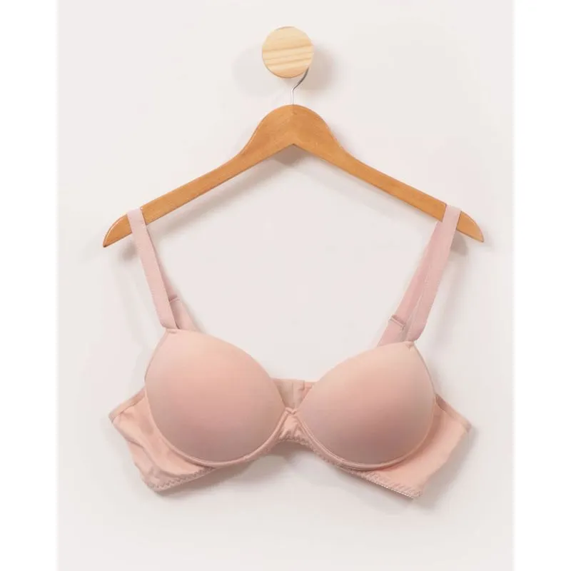 Sutiã Feminino Plus Size Com Base e Bojo Casca Bege 46