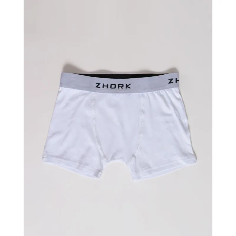 Cueca Boxer Juvenil Lisa Branca 14