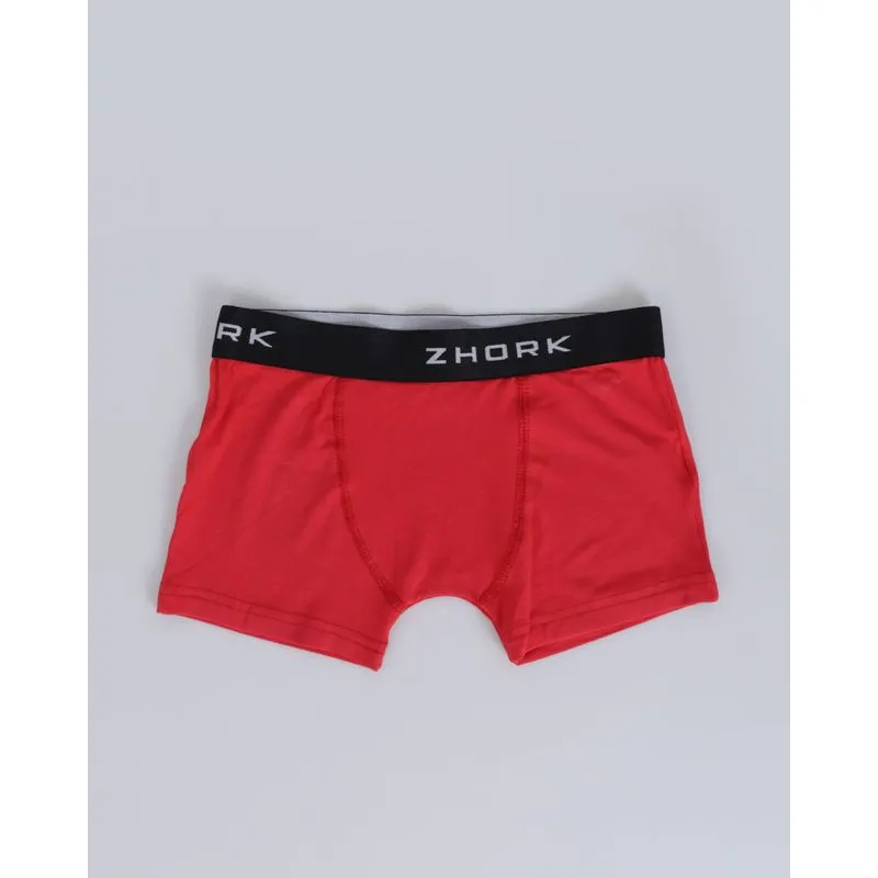 Cueca Boxer Juvenil Lisa Vermelha 12