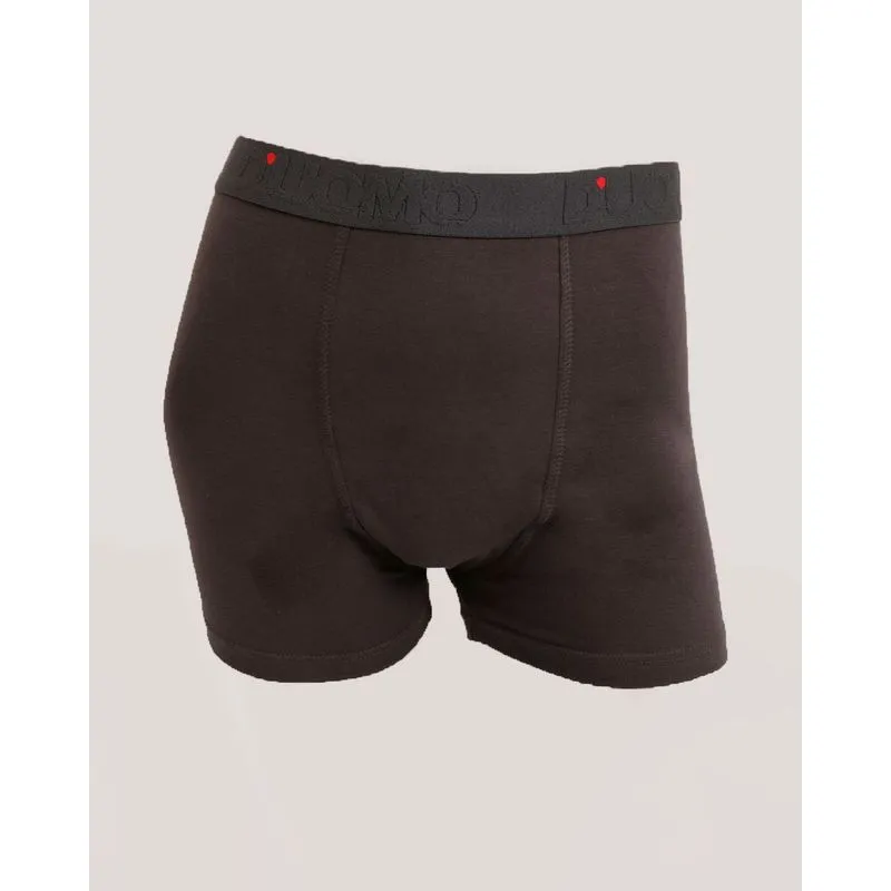 Cueca Masculina Boxer D'uomo Algodão Cinza Escuro GG
