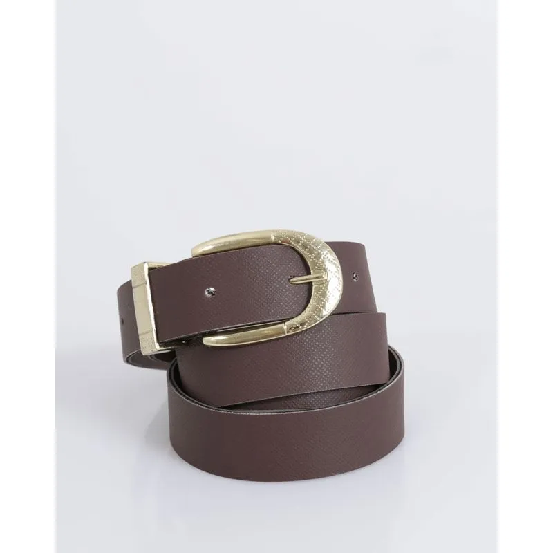 Cinto Feminino Casual Fino Marrom M