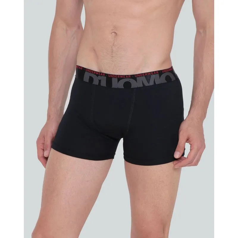 Cueca Masculina Boxer D'uomo Algodão Preta M