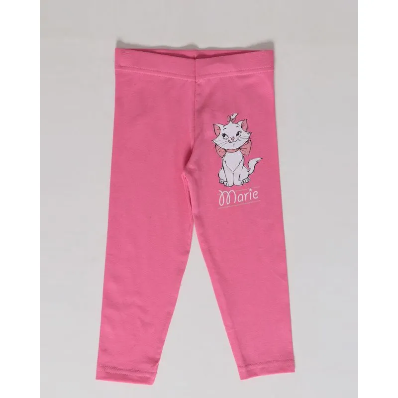 Legging Bebê Estampa Marie Disney Rosa 2