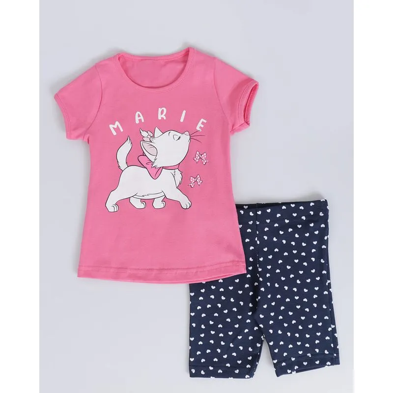 Conjunto Bebê Estampa Marrie Disney Rosa Médio 2