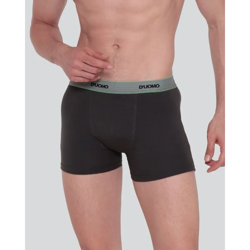Cueca Masculina Boxer D'uomo Algodão Cinza Escuro GG