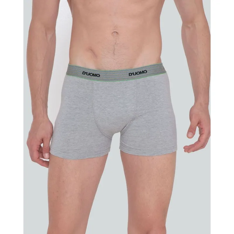 Cueca Masculina Boxer Algodão Estampa D'uomo Cinza M