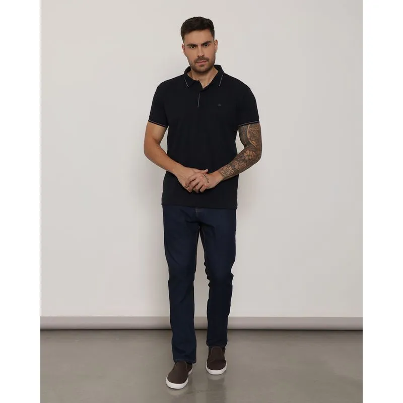 Calça Jeans Masculina Reta Azul 46