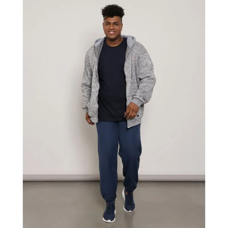 Calça Moletom Plus Size Básica Marinho G3