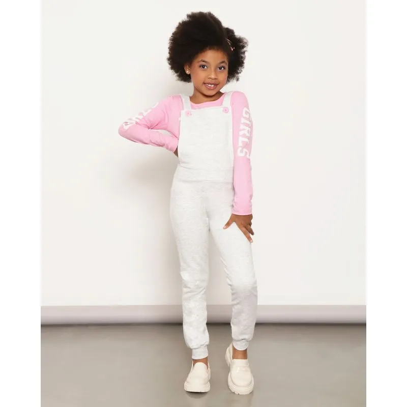 Conjunto Moletom Macacão Infantil Com Blusa Cinza 6