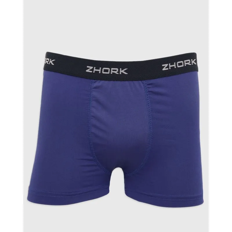 Cueca Masculina Boxer Com Elástico Azul M