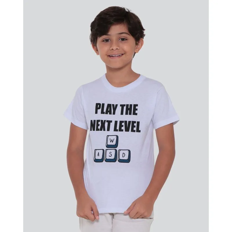 Camiseta Infantil Game Branca 8