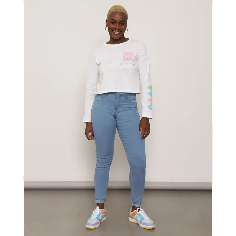 Calça Jeans Feminina Empina Bumbum Skinny Biotipo Azul Claro 40