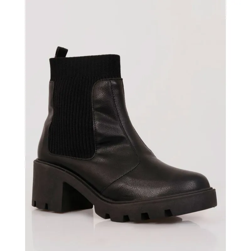 Bota Coturno Feminino Donatta Tratorado Preto 39