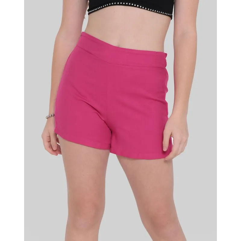 Short Juvenil Viscose Rosa 10