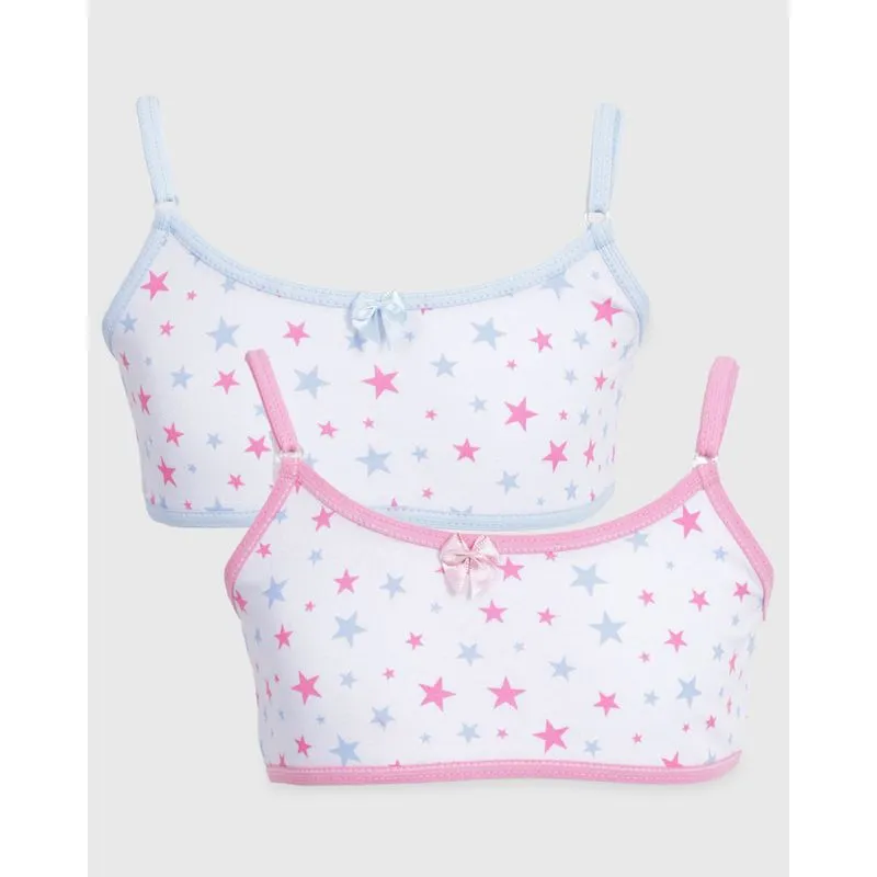 Kit 2 Top Juvenil Estrelinha Rosa Azul 14