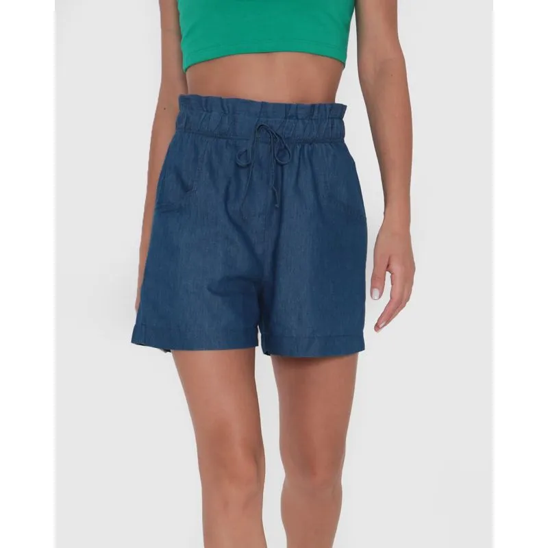 Short Jeans Feminino Clochard Azul P