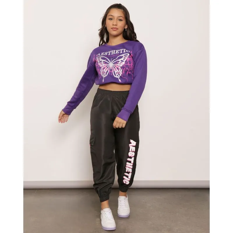 Calça Juvenil Jogger Bolso Cargo Estampada Preta 12