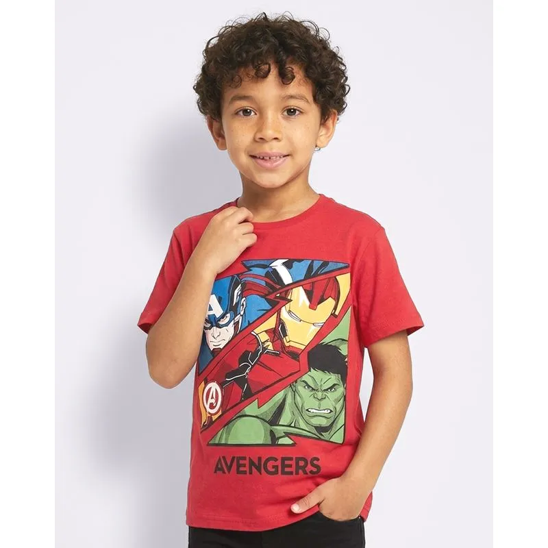Camiseta Infantil Vingadores Marvel Vermelha 6
