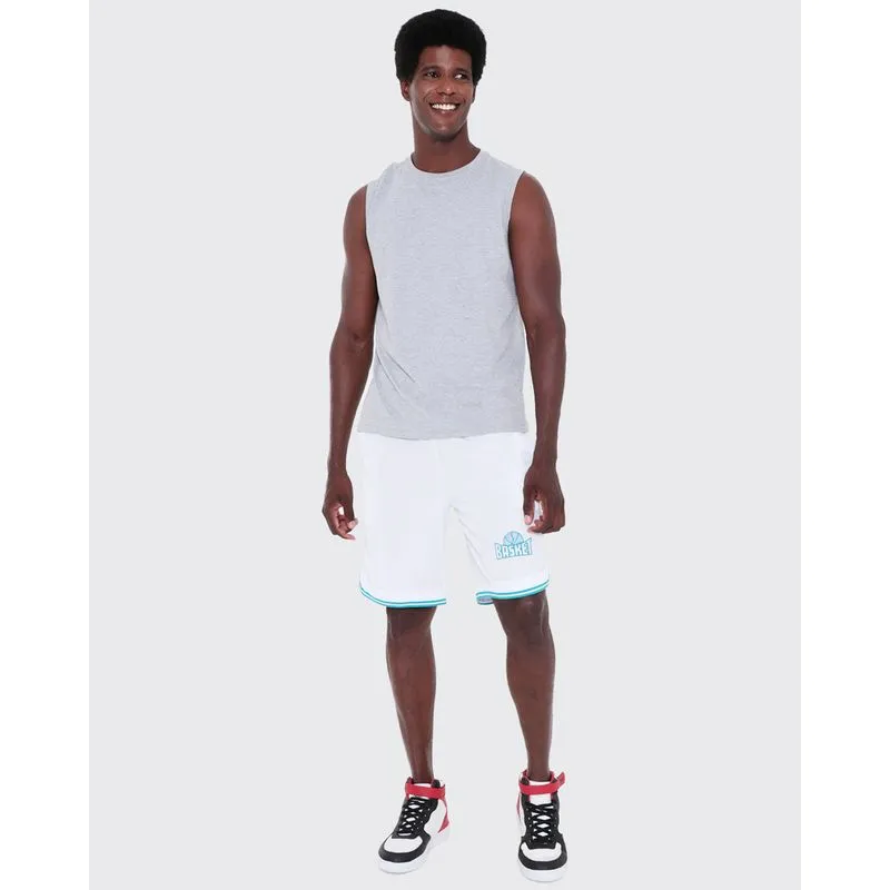 Bermuda Masculina Basquete Branca M