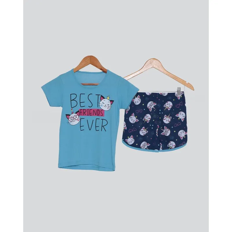 Pijama Juvenil Best Friends Azul 12