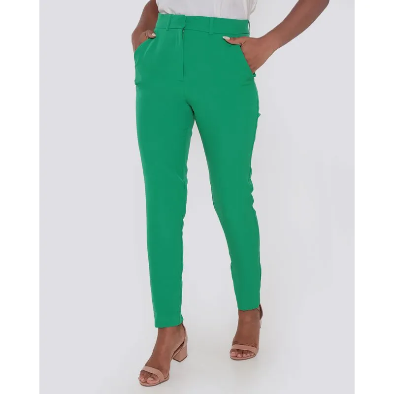 Calça Alfaiataria Feminina Verde P