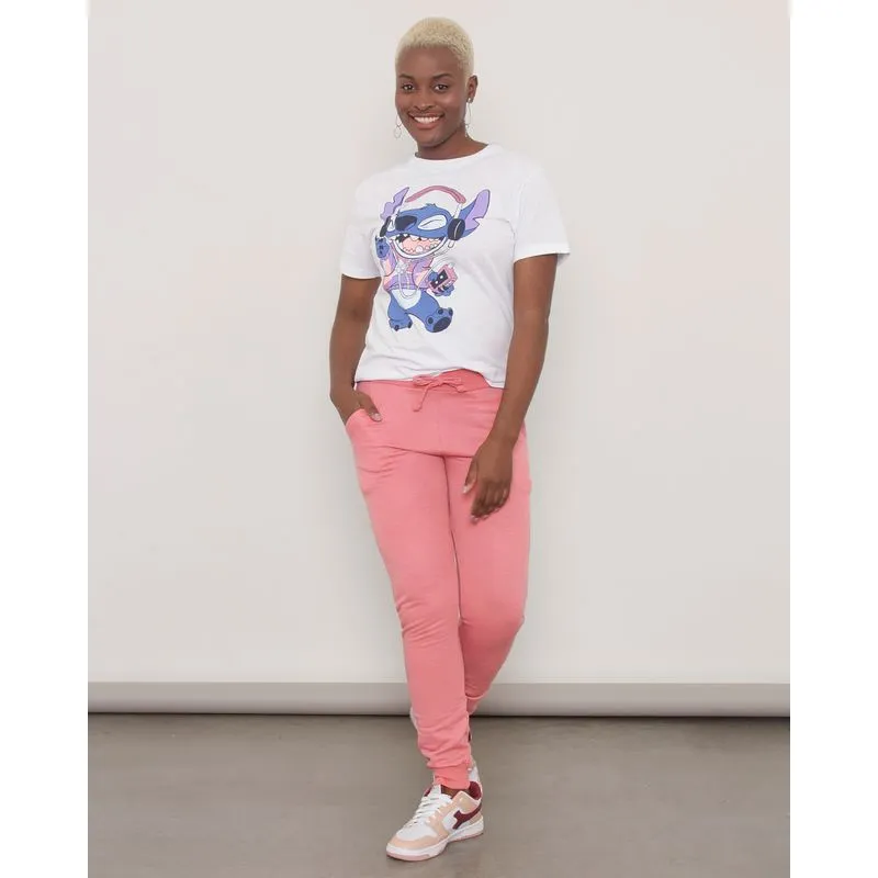 Calça Moletom Feminina Básica Jogger Rosa M