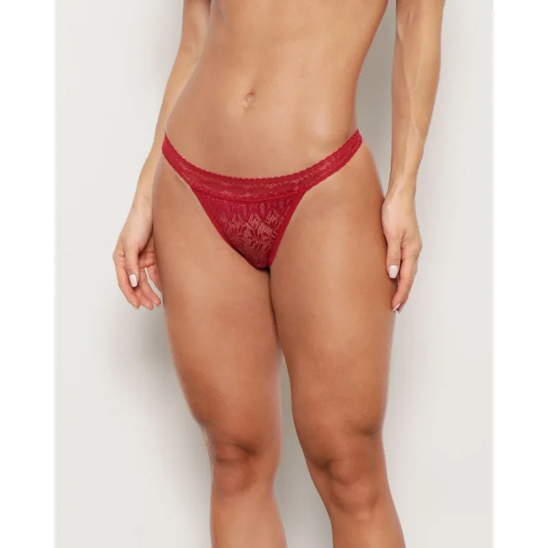 Calcinha Feminina Fio Renda Vermelha G