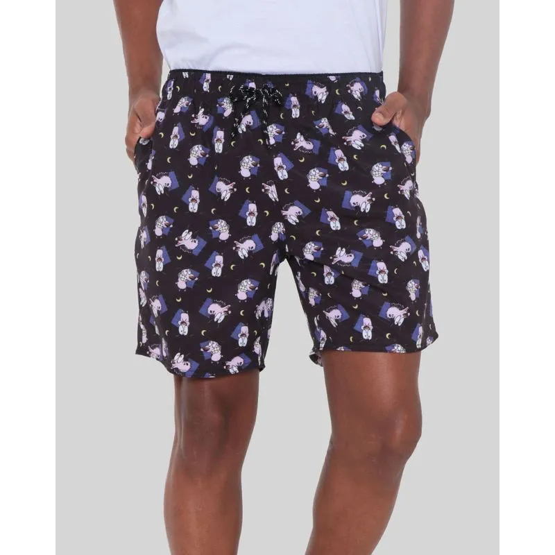Bermuda Masculina Cão Coragem Preta P