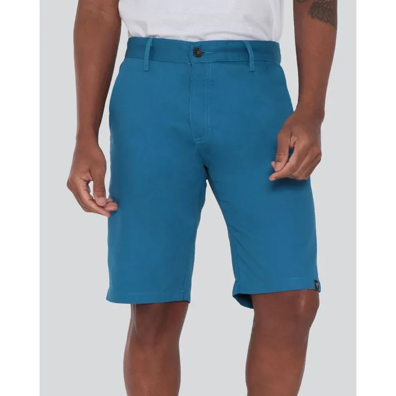 Bermuda Sarja Masculina Básica Azul 44
