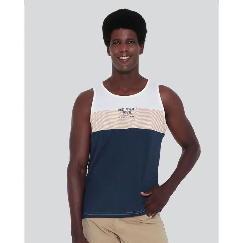 Regata Masculina Recorte Off White G